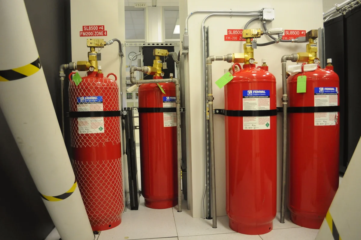 Баллоны газового пожаротушения